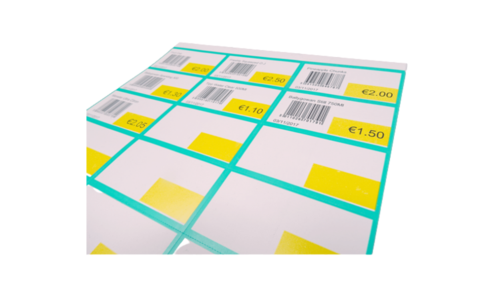 Pack-of-100-Sheets-of-Easy-to-tear-Shelf-Labels-21-to-a-sheet-A4
