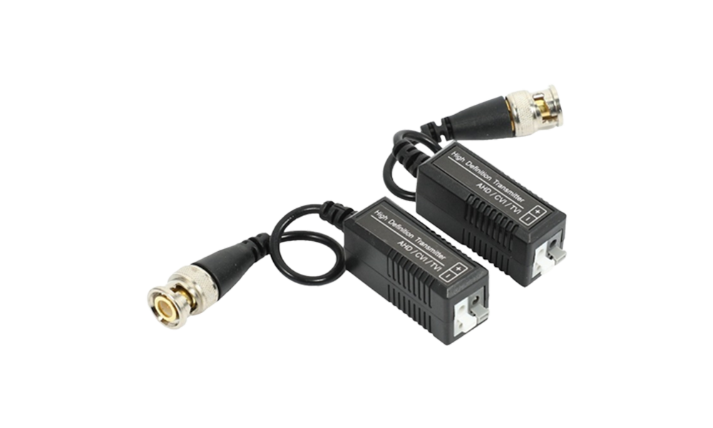 Pair-Of-CAT5-Video-Audio-&-Power-Balun-Pair-Includes-Transmitter-&-Receiver