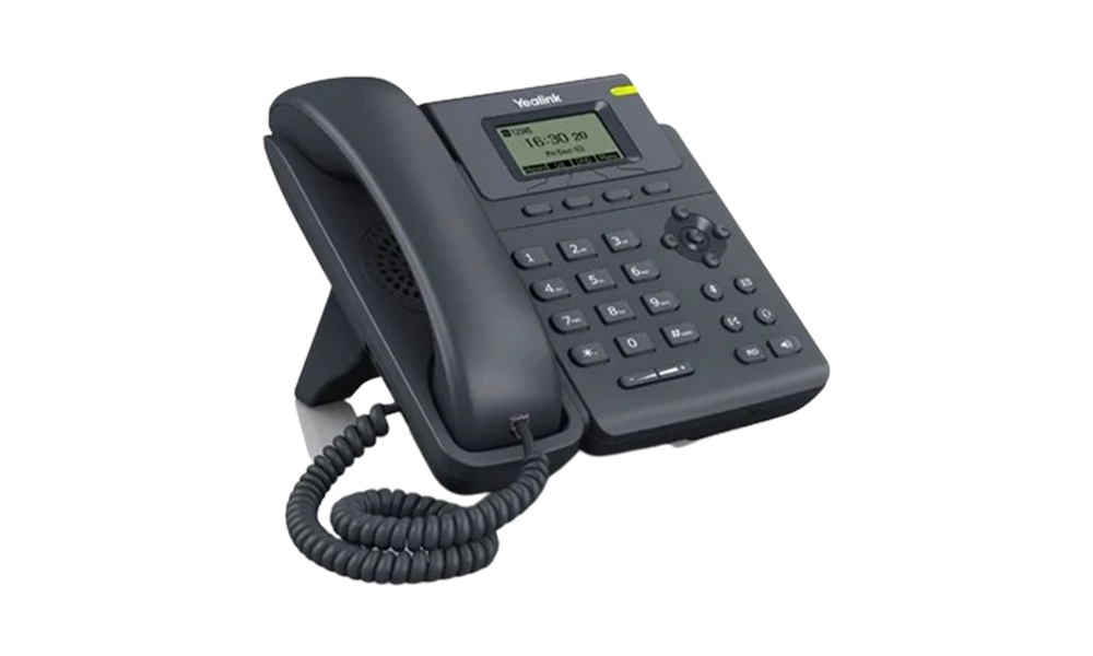 Yealink-T19PN-VoIP-SIP-Phone-(SIP-T19),-1-Line,-2-Ethernet-Ports,-PoE,-Greyscale-LCD-Display.