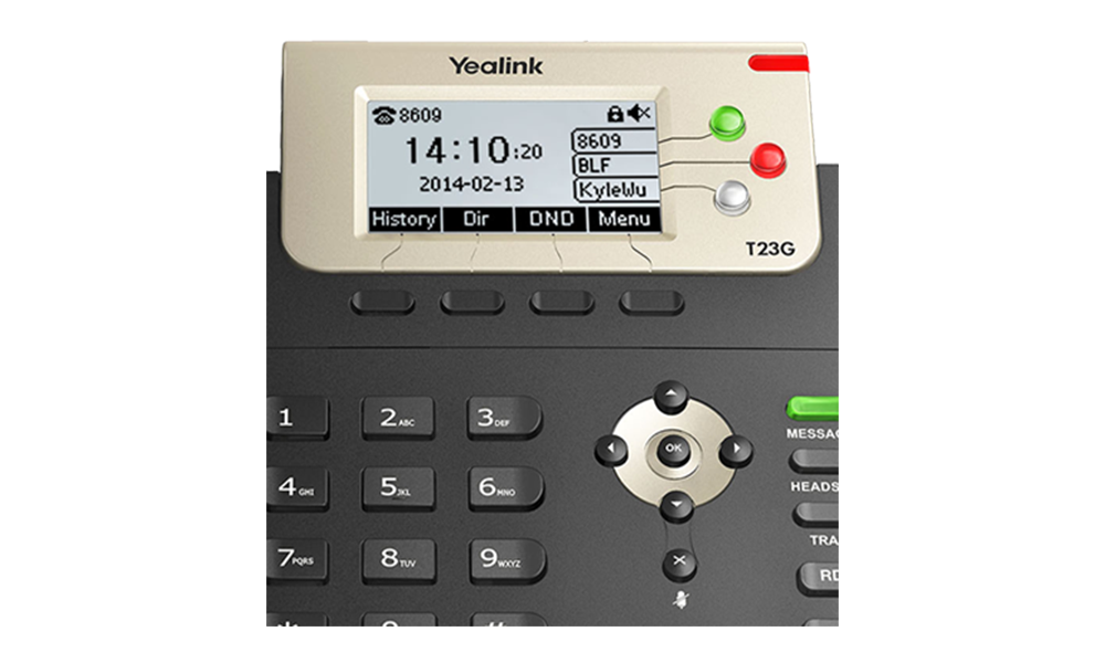 Yealink-T23GN-VoIP-SIP-Phone-(SIP-T23),-3-Lines,-2-x-Gigabit-Ports,-PoE,-Greyscale-LCD-Display