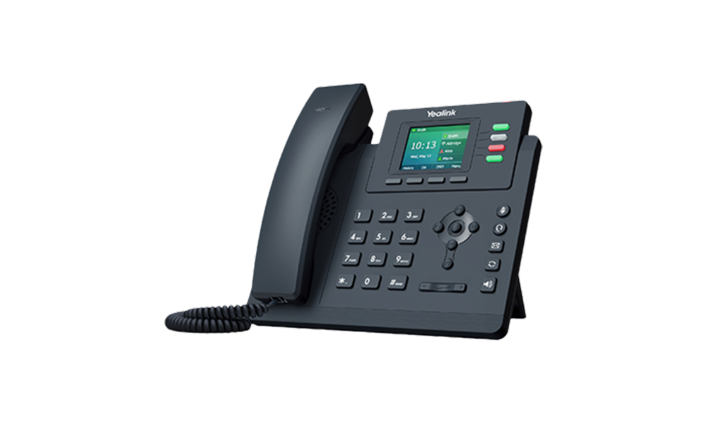 Yealink-T33P-VoIP-SIP-Phone-(SIP-T33P),-4-Lines,-2-x-Ethernet-Ports,-PoE,-2.4-inch-Colour-Display