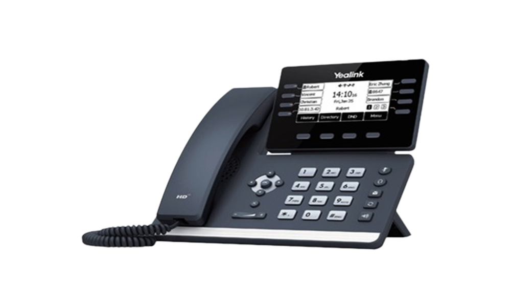 Yealink-T53-VoIP-SIP-Phone-(SIP-T53),-8-Lines,-2-x-Gigabit-Ports,-PoE,-3.7-Inch-Greyscale-LCD-Display