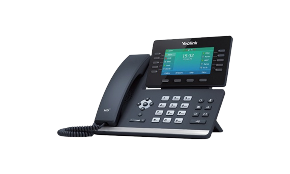 Yealink-T54W-WiFi-VoIP-SIP-Phone-(SIP-T54W),-10-Lines,-2-x-Gigabit-Ports,-PoE,-4.3-Inch-Colour-LCD-Display..