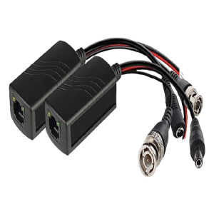 Pair Of CAT5 Video & Power Balun Pair Includes Transmitter & Receiver