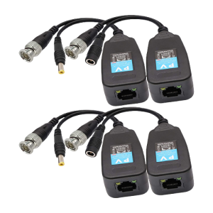 Pair of mini CAT5 baluns includes transmitter & Receiver