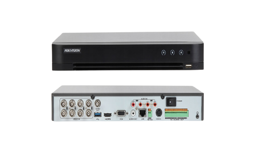 Hikvision-DS-7208HUHI-K1-4S-Accusense-5MP-8-Channel-TVI,-DVR-&-NVR-Tribrid-CCTV-Recorder-with-Network-and-Mobile-phone-remote-viewing