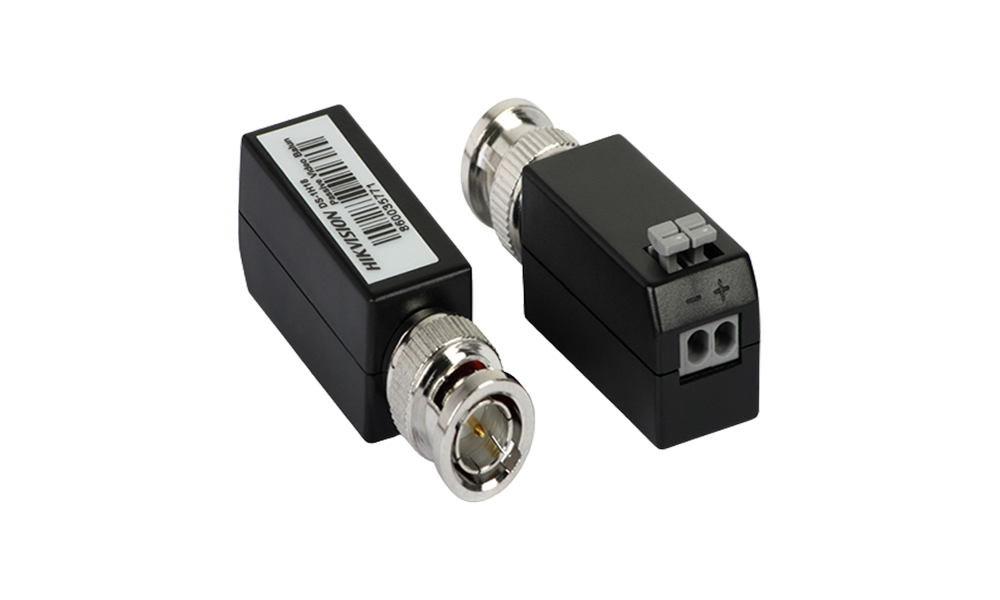 Pair-of-Hikvision-Video-Balun-DS-1H18---POC-Capable